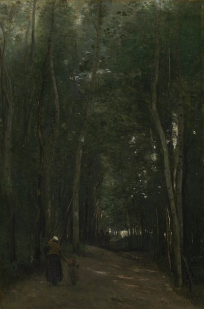 Ein Pfad in Saint-Cloud von Jean Baptiste Camille Corot